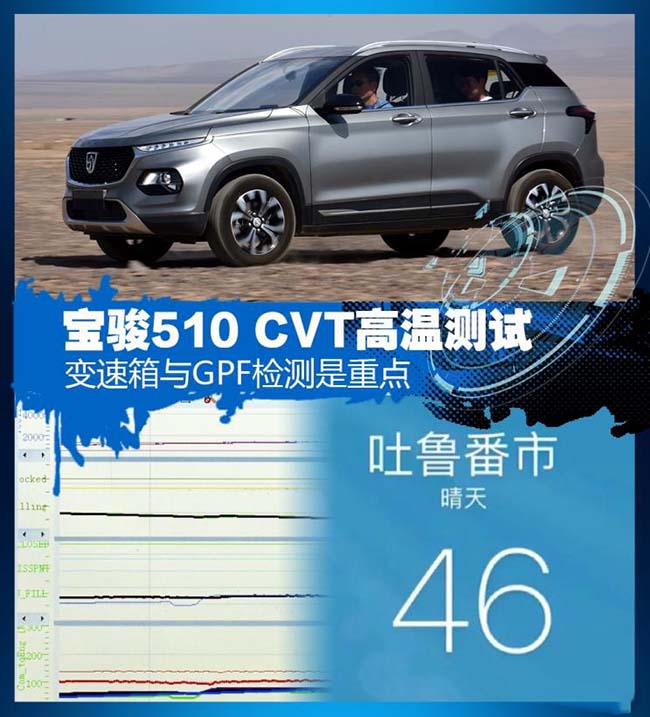 新动力系统的考验 宝骏510 CVT高温测试 